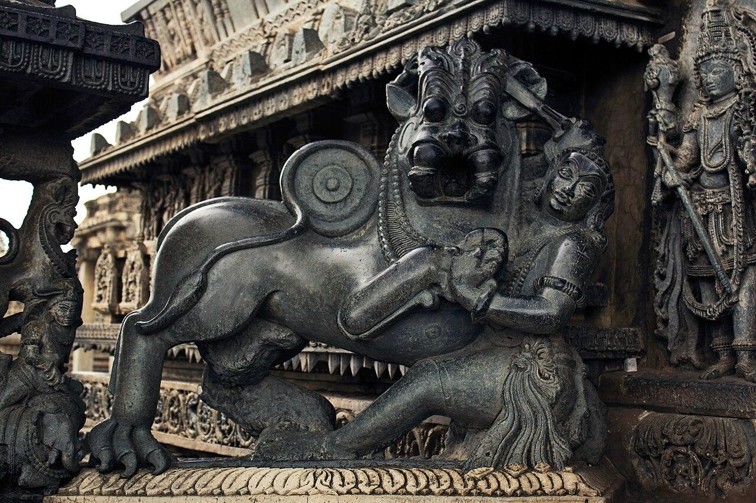 Hoysala Emblem Carving